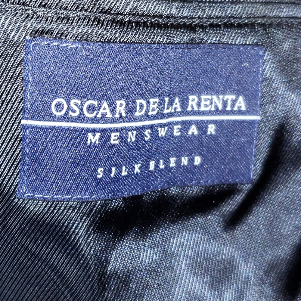 Oscar De la Renta silk and wool blend sports coat - Picture 9 of 11